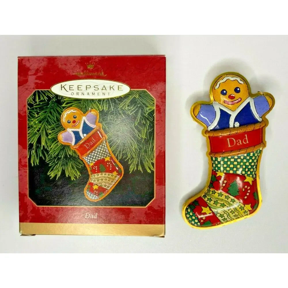1999 Hallmark Dad‎ Stocking Ornament U65/6719